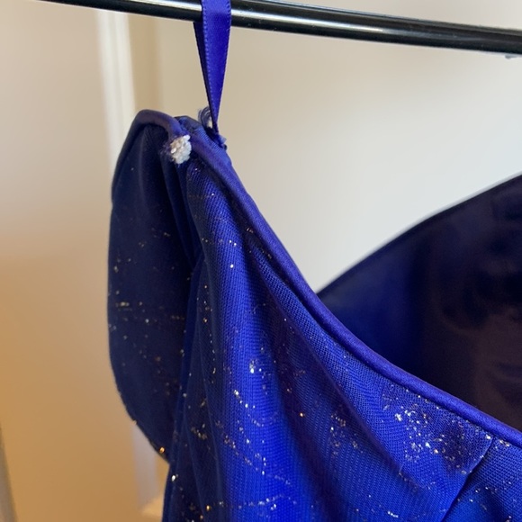 Reign On Blue Glitter Rhinestone Formal Dress - Picture 14 of 15